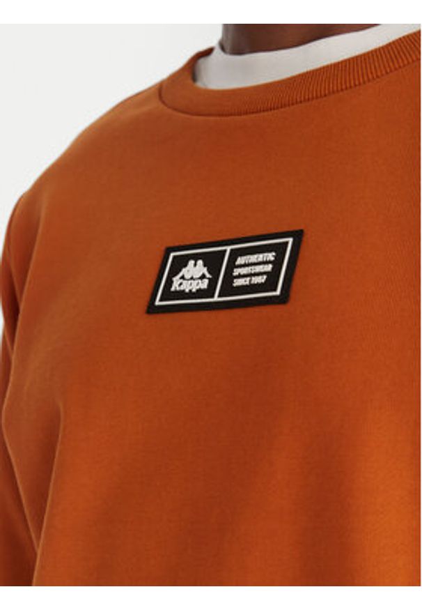 Kappa Bluza Authentic Nymphe 321Y1MW Beżowy Comfort Fit. Kolor: beżowy. Materiał: bawełna