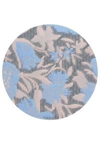 Krawat Męski - Kwiaty na Niebieskim Tle - Alties. Kolor: niebieski. Materiał: tkanina. Wzór: kwiaty. Styl: wizytowy, elegancki #2