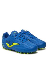 Joma Buty do piłki nożnej Toledo Jr TOJW2404AG Niebieski. Kolor: niebieski. Materiał: skóra