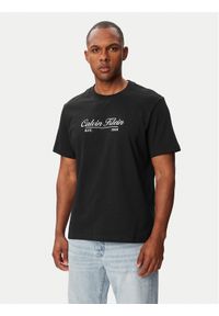 Calvin Klein Jeans T-Shirt LV04RG822G Czarny Regular Fit. Kolor: czarny. Materiał: bawełna #1