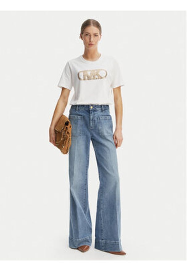 MICHAEL Michael Kors T-Shirt MS651SC97J Biały Regular Fit. Kolor: biały. Materiał: bawełna