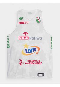 4f - Koszulka replika domowa z sezonu 2022/23 męska 4F x Legia Warszawa. Okazja: do domu. Kolor: wielokolorowy. Materiał: dzianina. Wzór: nadruk, moro, napisy. Styl: militarny #1