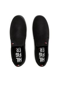 TOMMY HILFIGER - Tommy Hilfiger Tenisówki Iconic Slip On FM0FM00597 Czarny. Zapięcie: bez zapięcia. Kolor: czarny. Materiał: materiał #7