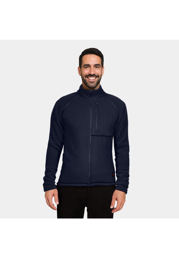 Bluza Primaloft męska Alpinus Bjoreio. Kolor: niebieski. Materiał: polar. Technologia: Primaloft. Sport: turystyka piesza