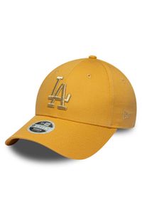 New Era Czapka z daszkiem LA Dodgers Metallic Yellow 9FORTY 60667386 Żółty. Kolor: żółty. Materiał: materiał, bawełna