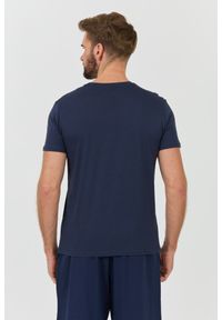 Emporio Armani - EMPORIO ARMANI Granatowy męski t-shirt basique, Rozmiar XXL. Kolor: niebieski