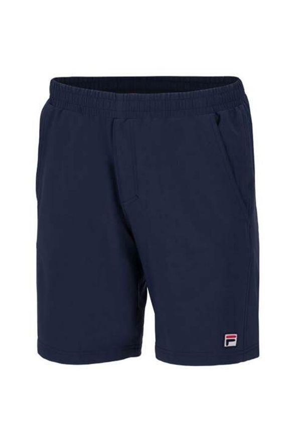 Spodnie treningowe męskie Fila Santana. Kolor: niebieski. Materiał: syntetyk, materiał