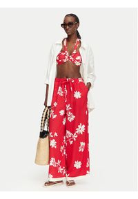 Seafolly Spodnie materiałowe Mayflower 55737-PA Czerwony Wide Leg. Kolor: czerwony. Materiał: wiskoza #2
