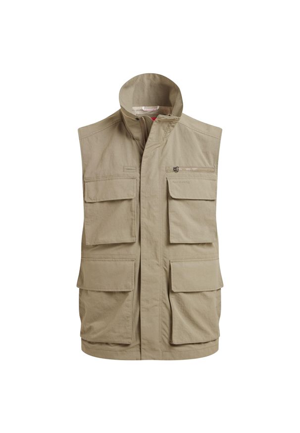 CRAGHOPPERS - Kamizelka Craghoppers NosiLife Adventure IV. Kolor: brązowy. Sport: turystyka piesza