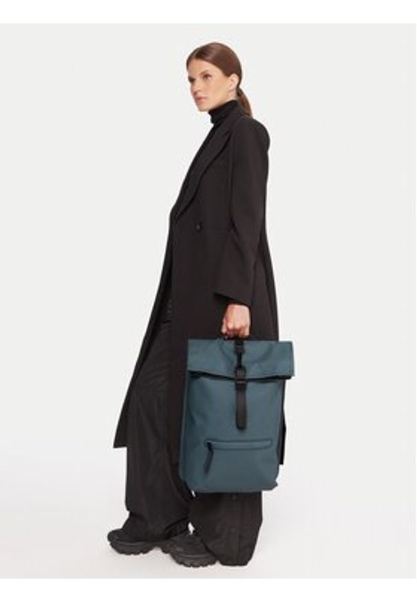 Rains Plecak Rolltop 13320 Szary. Kolor: szary. Materiał: materiał