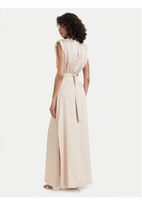 ACCESS FASHION Sukienka wieczorowa 63-3309-122 Kremowy Regular Fit. Kolor: kremowy. Materiał: syntetyk. Styl: wizytowy #2