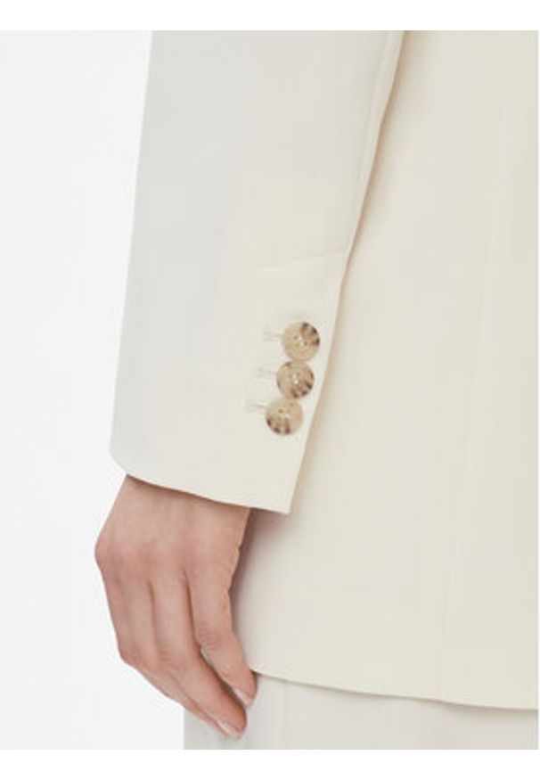 MAX&Co. Marynarka Insegna Biały Regular Fit. Kolor: biały. Materiał: syntetyk