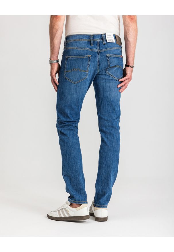 Męskie Spodnie Jeansowe Mustang Style Oregon Tapered Denim Blue 1017123 5000 623