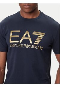 EA7 Emporio Armani T-Shirt 7M001189 AF17789 UB102 Granatowy Regular Fit. Kolor: niebieski. Materiał: bawełna #3