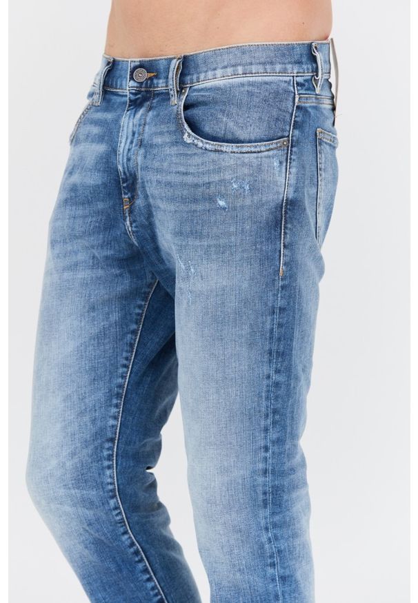 Diesel - DIESEL Niebieskie męskie jeansy D-Struktslim, Rozmiar 34. Kolor: niebieski