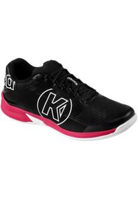 KEMPA - Buty halowe Kempa Attack Three 2.1. Kolor: czerwony, czarny, wielokolorowy. Materiał: guma, tkanina. Sport: piłka ręczna