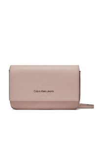Calvin Klein Jeans Torebka Sculpted Wallet Ph Cb19 Mono K60K611543 Różowy. Kolor: różowy. Materiał: skórzane