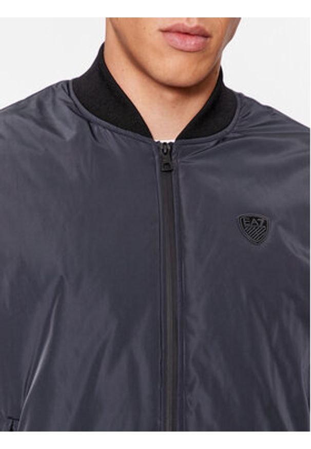 EA7 Emporio Armani Kurtka bomber 8NPB10 PN7LZ 1578 Granatowy Regular Fit. Kolor: niebieski. Materiał: syntetyk