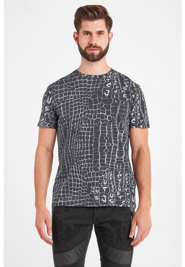T-shirt Just Cavalli elegancki, w kolorowe wzory