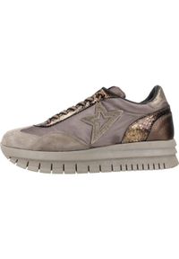 QUERCETTI - Buty CETTI 170097 Brązowy. Kolor: brązowy. Materiał: tkanina. Styl: sportowy