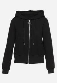 Born2be - Czarna Bluza z Kapturem Zapinana na Zamek Błyskawiczny Etarvia. Typ kołnierza: kaptur. Kolor: czarny. Sezon: lato, wiosna. Styl: klasyczny #5
