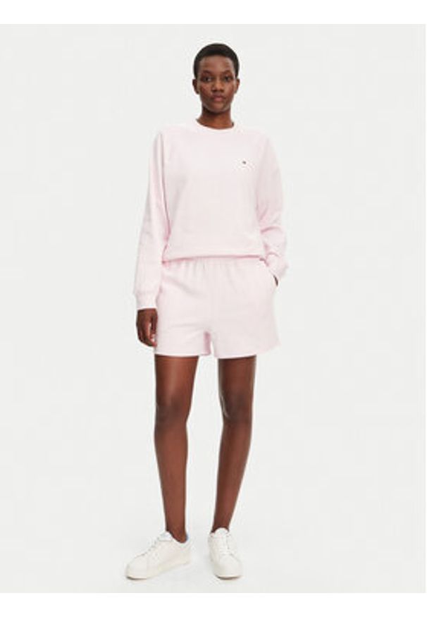 TOMMY HILFIGER - Tommy Hilfiger Szorty sportowe UW0UW05800 Różowy Regular Fit. Kolor: różowy. Materiał: bawełna