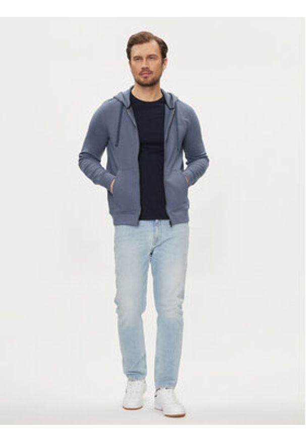 Guess Bluza M4RQ48 KBK32 Niebieski Regular Fit. Kolor: niebieski. Materiał: syntetyk, bawełna