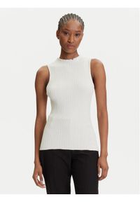 Hugo - HUGO Bluzka Sarepilk 50542597 Écru Slim Fit. Materiał: wiskoza #1