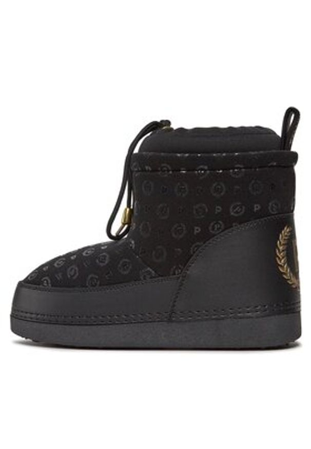 Pollini Śniegowce SA24213G0HXM100A Czarny. Kolor: czarny. Materiał: skóra