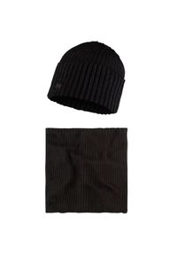 Czapka dla dorosłych Buff Gift Pack Set Beanie and Neckwarmer. Kolor: czarny. Materiał: poliester, akryl. Sezon: zima. Styl: sportowy #1