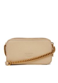 Pinko - PINKO Torebka Carrie Camera Case Mini 103799 A1LF Beżowy. Kolor: beżowy. Materiał: skórzane #5