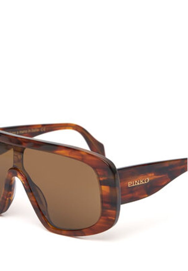 Pinko - PINKO Okulary przeciwsłoneczne Vega Occhiali 20251 PKSG 105316.A2NN Brązowy. Kolor: brązowy