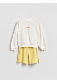 Reserved - Dresowy komplet z bawełny - złamana biel. Materiał: bawełna, dresówka #1
