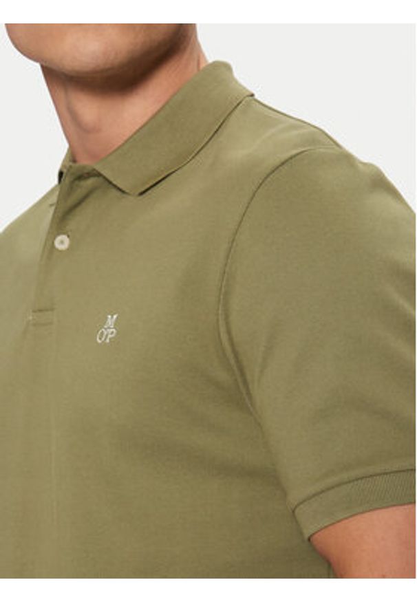 Marc O'Polo Polo B21223053092 Khaki Regular Fit. Typ kołnierza: polo. Kolor: brązowy. Materiał: bawełna