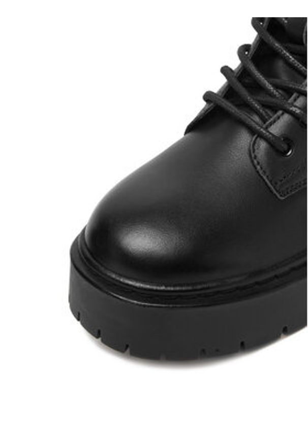 DeeZee Trzewiki 13123-5 Czarny. Kolor: czarny. Materiał: skóra