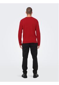 Only & Sons Sweter 22023347 Czerwony Regular Fit. Kolor: czerwony. Materiał: syntetyk #5