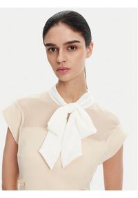 Imperial Sukienka koktajlowa AFJJJKP Écru Regular Fit. Materiał: syntetyk. Styl: wizytowy #2