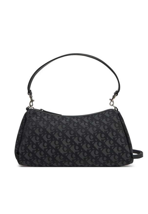Calvin Klein Jeans Torebka Drop Monogram Lg Shoulder Bag LV04K3114G Czarny. Kolor: czarny