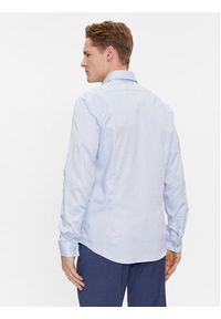 Calvin Klein Koszula K10K108426 Niebieski Slim Fit. Kolor: niebieski. Materiał: bawełna