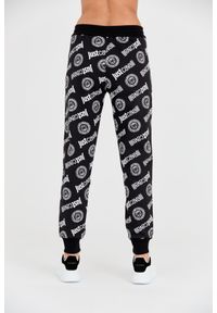 Just Cavalli - JUST CAVALLI Czarne damskie spodnie dresowe Logo Tigre, Rozmiar S. Kolor: czarny. Materiał: dresówka #2