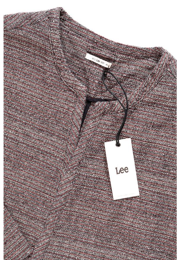 Lee - DAMSKI ŻAKIET LEE KIMONO JACKET BURNT HENNA L56LAYMU. Okazja: na co dzień. Materiał: skóra. Wzór: melanż. Styl: casual