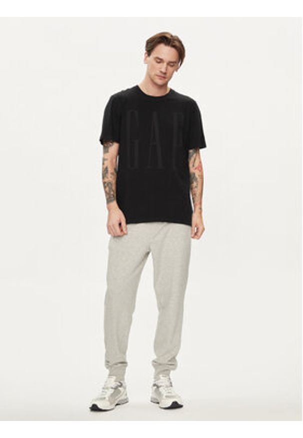 GAP - Gap T-Shirt 866774-00 Czarny Regular Fit. Kolor: czarny. Materiał: bawełna