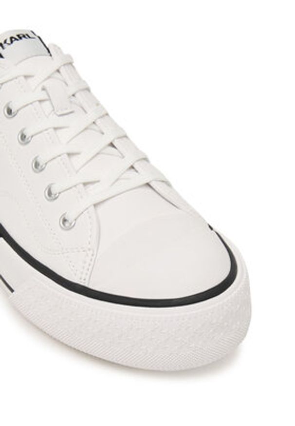 Karl Lagerfeld - KARL LAGERFELD Trampki Kampus Max III KL50470N Biały. Kolor: biały. Materiał: skóra