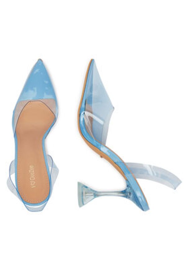 DeeZee Sandały ZALHT-02 BLUE PU Niebieski. Kolor: niebieski