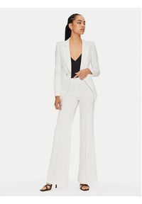 Rinascimento Spodnie materiałowe CFC0119997003 Biały Regular Fit. Kolor: biały. Materiał: syntetyk