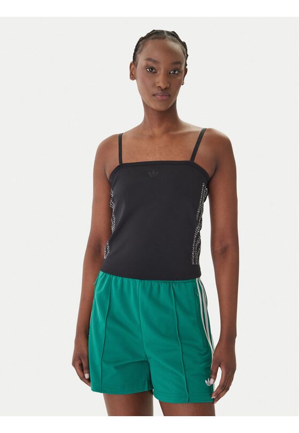 Adidas - adidas Top Pearl Tube KC7860 Czarny Slim Fit. Kolor: czarny. Materiał: syntetyk