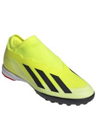 Adidas - Buty adidas X Crazyfast League Ll Tf M IF0694 żółte. Kolor: żółty. Materiał: materiał, syntetyk, guma. Szerokość cholewki: normalna #3