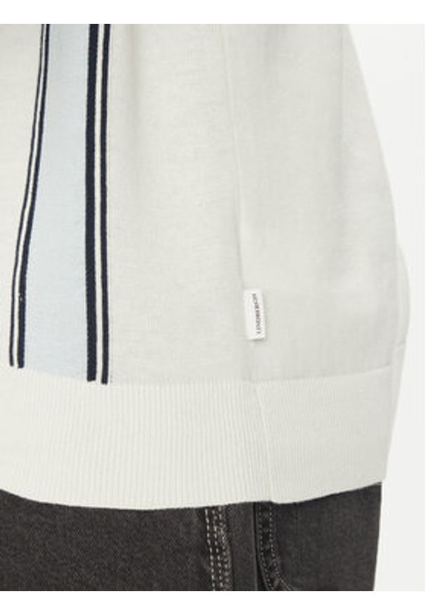 Lindbergh Kardigan 30-804062 Biały Relaxed Fit. Kolor: biały. Materiał: bawełna