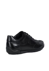 Geox - Buty. Nosek buta: okrągły. Zapięcie: sznurówki. Kolor: czarny. Materiał: syntetyk, materiał, skóra ekologiczna. Szerokość cholewki: normalna #2