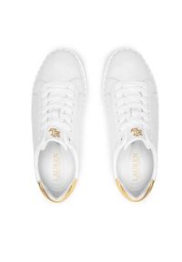 Lauren Ralph Lauren Sneakersy Angeline 802875886002 Biały. Kolor: biały. Materiał: skóra #7